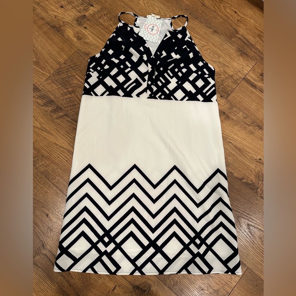 Black and White Cocktail Dress